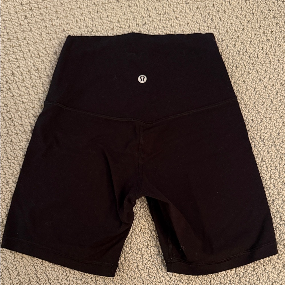 Lululemon High-Waist Black Women’s Bike Shorts - Picture 2 of 2